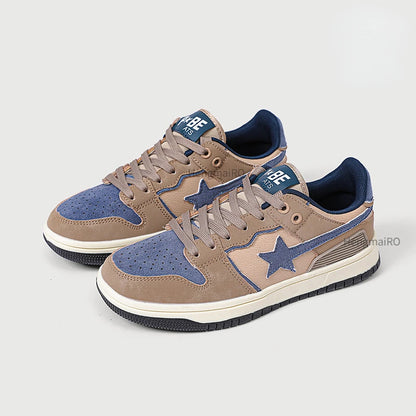 Women Shoes for Men Tennis Retro Star Y2K Punk Skateboard Shoes Fashion Male Sneakers Couple Outdoor Gym Casual Sports Shoes
