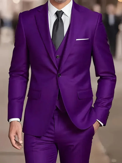 Novo terno bege masculino negócios smoking formal 3/2/1 peça vestido único breasted noivo padrinho de formatura festa de casamento