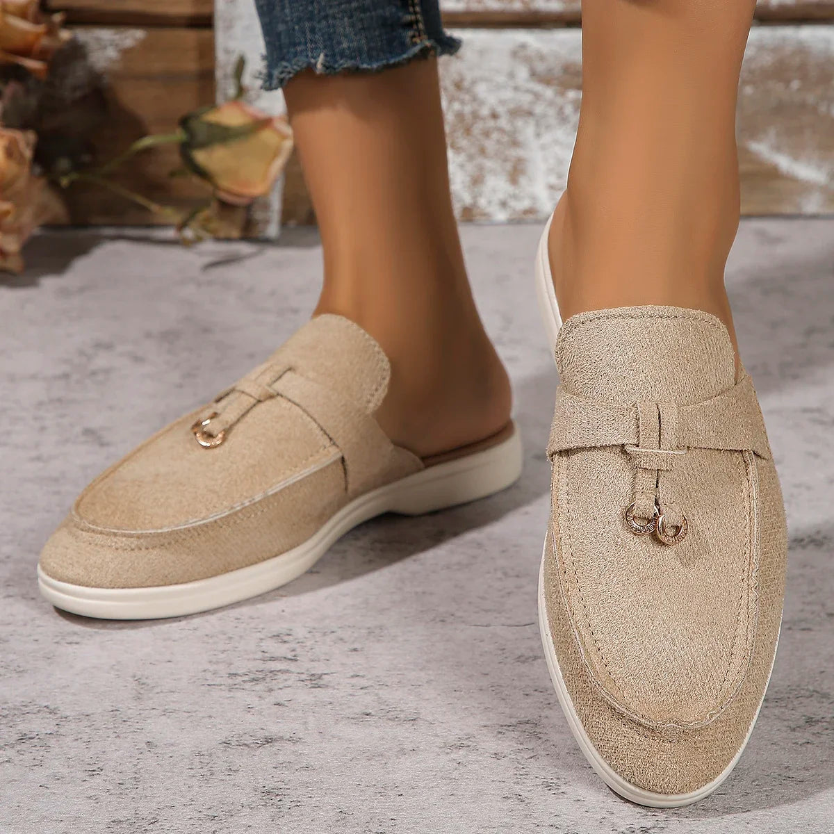 Sapatilhas femininas vulcanizadas, sapatos casuais planos, sapatos de enfiar, tênis de caminhada, chinelos femininos, plus size 42, novo, 2022