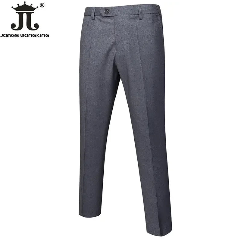15 cores novo negócio casual terno calças dos homens sólido escritório formal calças dos homens estilo clássico terno calças compridas plus size