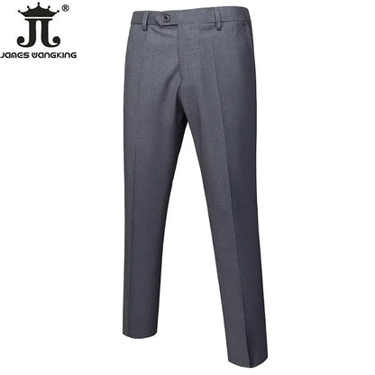 15 cores novo negócio casual terno calças dos homens sólido escritório formal calças dos homens estilo clássico terno calças compridas plus size