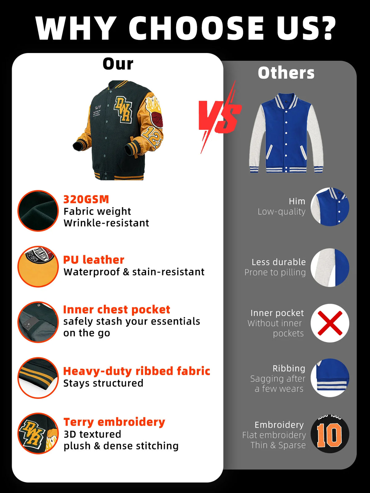 Jaqueta Vintage Masculina Estilo Varsity Racing Letterman Casaco de Beisebol Streetwear com Mangas de Couro Sintético