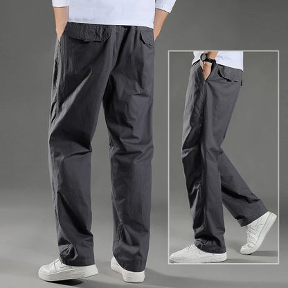 Calças de carga masculinas verão primavera algodão trabalho wear novo em tamanho grande 6xl casual escalada joggers sweatpants hombre outono