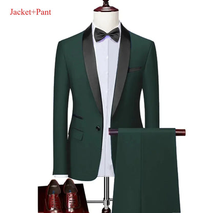 Lapela masculina preto terno conjunto casaco colete calças/negócios padrinhos noivo vestido de casamento fprmal blazer calças