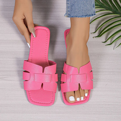 Sandálias femininas plus size, modernas, de malha, com sola plana, casuais, para casais, ideais para praia, confortáveis e perfeitas para o verão.