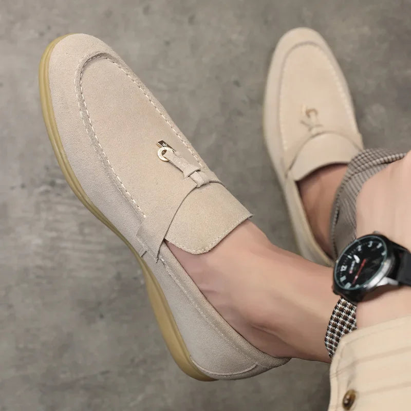 Promoção de Outono da Estação: Mocassins Masculinos de Estilo Britânico com Borlas, de Alta Qualidade, Slip-On, com Pelo Sintético, Confortáveis, com Sola de Borracha Aprimorada