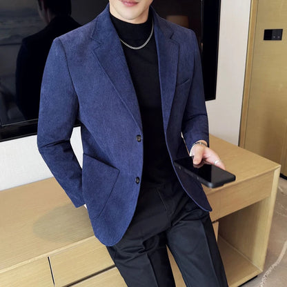 Trajes de Corduroy São Sofisticados, Elegantes, Modernos e Versáteis. São ideais para banquetes casuais, compras, viagens, outono.