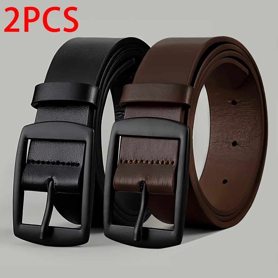 Novo cinto de luxo masculino em couro PU com fivela de metal, de alta qualidade, de marca famosa e com design exclusivo. Ideal para usar com calças jeans e tamanhos grandes.