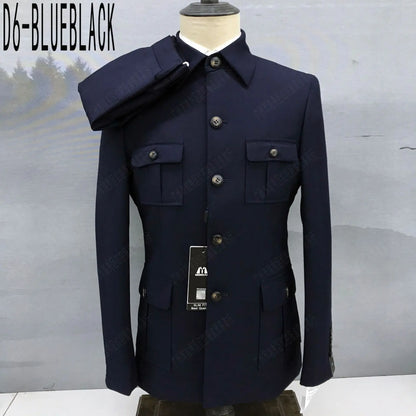 2026 novos conjuntos de terno para homens banquete formal clássico fino ajuste roupas moda festa masculina alta qualidade blazer calças de duas peças