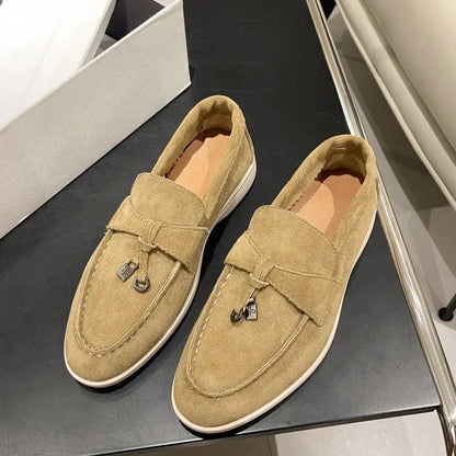 Salto baixo dedo do pé redondo veludo confortável sapatos planos estilo retro primavera nova chegada tamanho grande calçados casuais para adultos