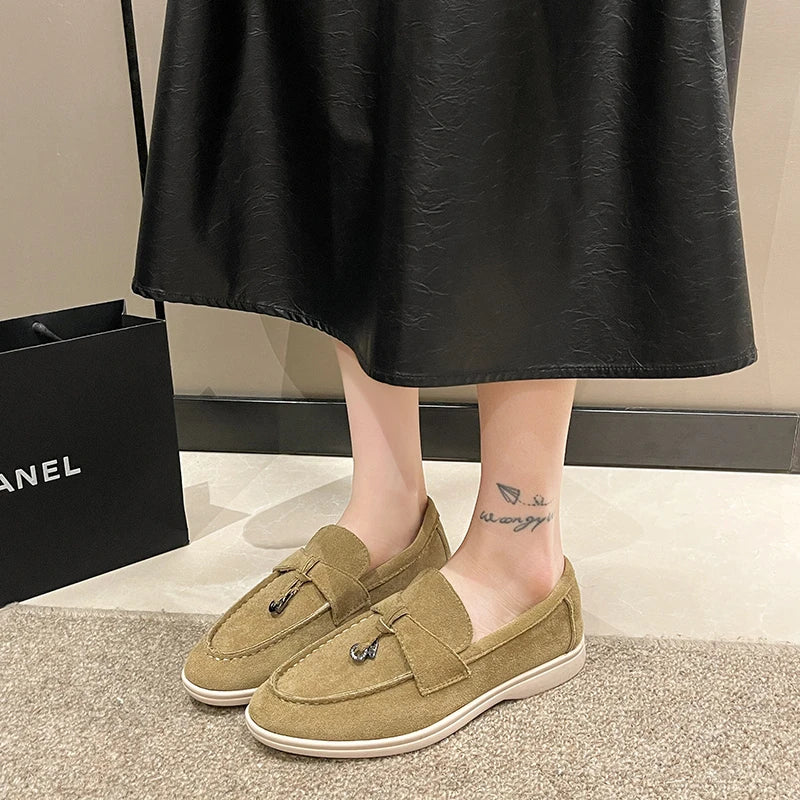 2025 primavera e outono novo tamanho grande sola macia sapatos femininos estilo britânico moda sapatos planos confortáveis sapatos casuais