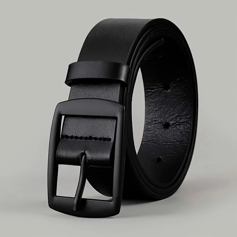 Novo cinto de luxo masculino em couro PU com fivela de metal, de alta qualidade, de marca famosa e com design exclusivo. Ideal para usar com calças jeans e tamanhos grandes.