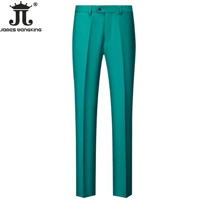 15 cores novo negócio casual terno calças dos homens sólido escritório formal calças dos homens estilo clássico terno calças compridas plus size