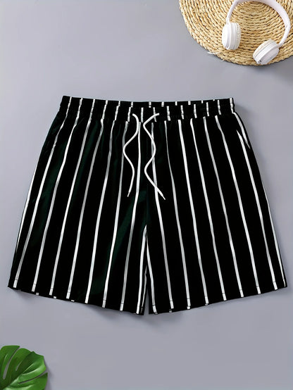 Shorts de Verão Oversized com Estampa de Letras e Design Moderno para Homens e Mulheres - Estilo Americano Casual e Streetwear Diário