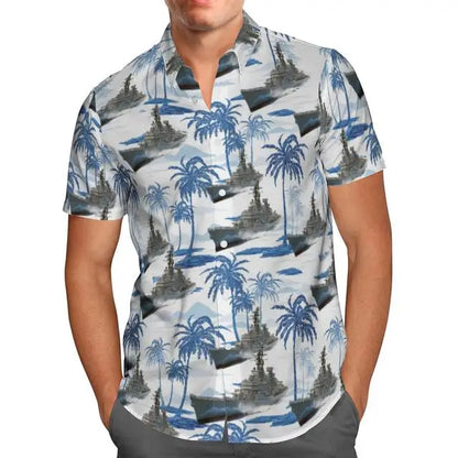 Oversized Streetwear 3D Anime Green Short Sleeve Hawaiian Shirt Men's Beach Summer 5XL Social Homme-863