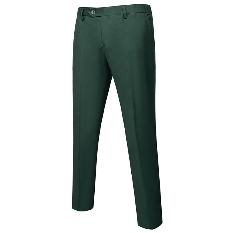 15 cores novo negócio casual terno calças dos homens sólido escritório formal calças dos homens estilo clássico terno calças compridas plus size