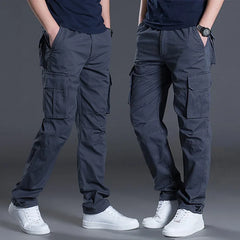 Calças de carga masculinas verão primavera algodão trabalho wear novo em tamanho grande 6xl casual escalada joggers sweatpants hombre outono