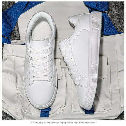 Men Vulcanized Shoes Couple Women PU Leather Men Shoes Sneakers Trend Casual Shoes Leisure Male Sneakers Footwear