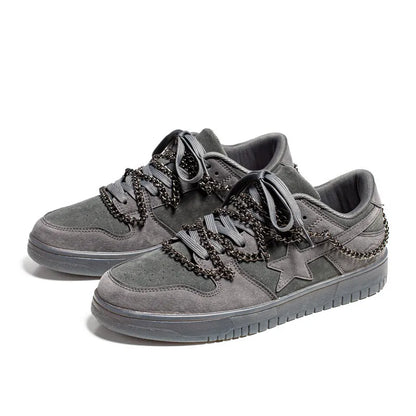 Women Shoes for Men Tennis Retro Star Y2K Punk Skateboard Shoes Fashion Male Sneakers Couple Outdoor Gym Casual Sports Shoes