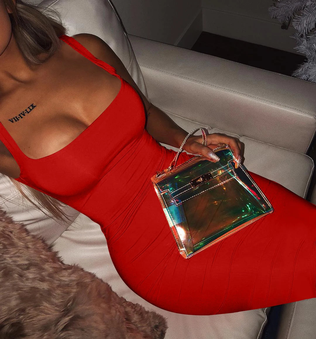 Vestido Midi Sem Mangas Sexy de Verão da AliExpress, Tamanho Plus para Mulheres, Estilo Europeu e Americano