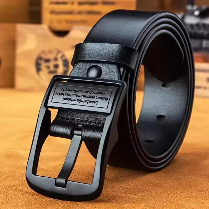 Cinto masculino de negócios da moda, cinto de marca de luxo genuíno, fivela de metal, couro pu de alta qualidade, cinto macio com calças cargo, jeans