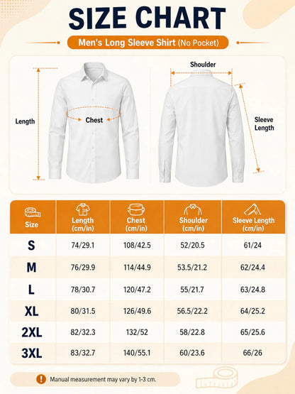 Camisa Social Masculina de Cetim com Manga Longa e Botões, Estampada, Tecido Liso e Brilhante, Ideal para o Dia a Dia, Escritório, Trabalho e Uso Diário