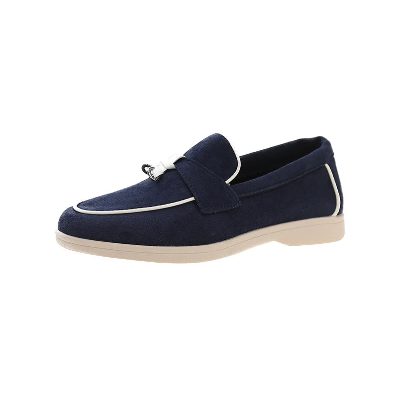 2025 primavera e outono novo tamanho grande sola macia sapatos femininos estilo britânico moda sapatos planos confortáveis sapatos casuais