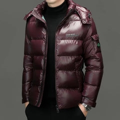 Jaqueta de inverno masculina parkas engrossar casaco quente dos homens com capuz moda nova streetwear à prova dwaterproof água para baixo algodão inverno puffer jaquetas