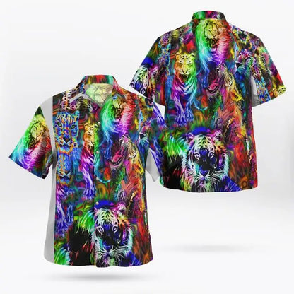 Oversized Streetwear 3D Anime Green Short Sleeve Hawaiian Shirt Men's Beach Summer 5XL Social Homme-863