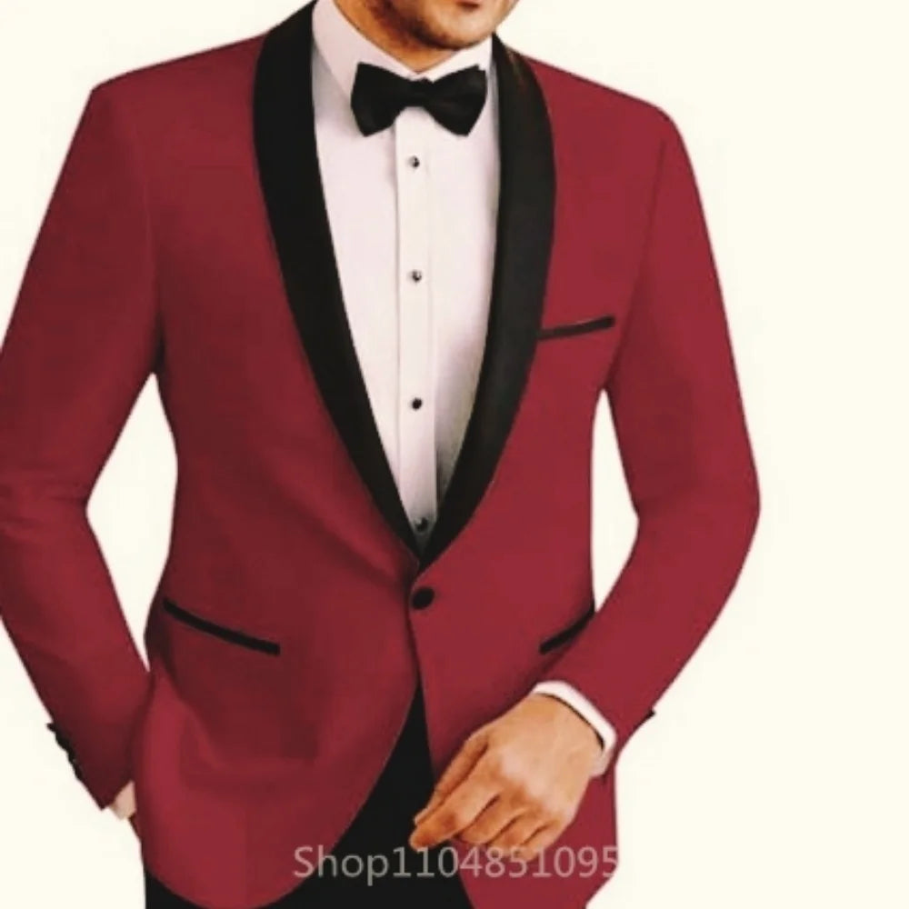 Casual sólido masculino blazer fino ajuste noivo terno de casamento jaqueta moda melhor homem jantar smoking casaco para negócios