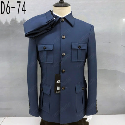 2026 novos conjuntos de terno para homens banquete formal clássico fino ajuste roupas moda festa masculina alta qualidade blazer calças de duas peças