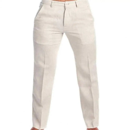 2023 masculino suporte bolso casual calças de linho sólido branco cinza plus size 3xl masculino elegante moda moletom masculino streetwear