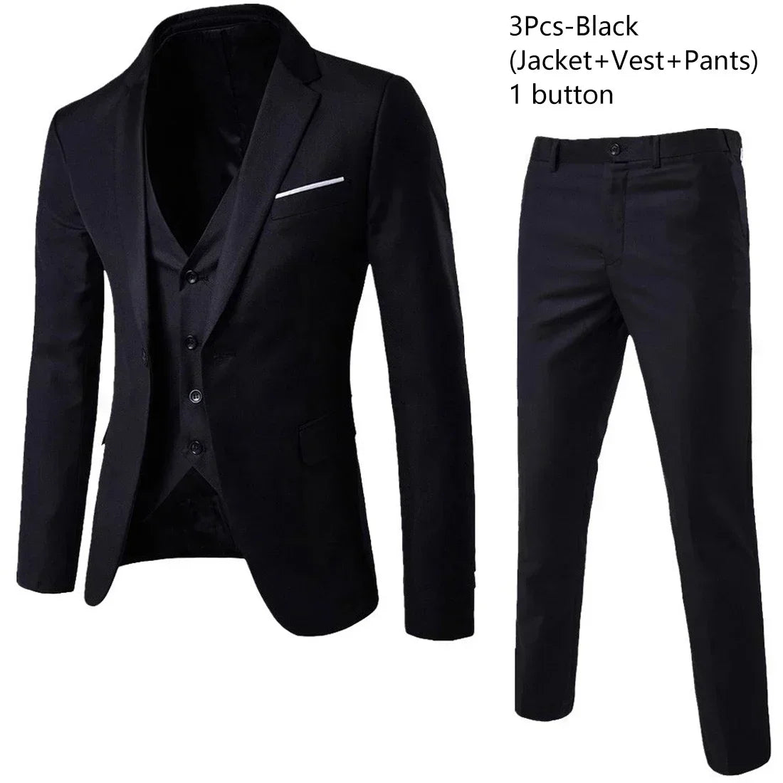 Ternos para homens elegante casamento 3 peças blazers outfit 2 conjunto jaquetas colete calças completo 2025 moda clássico negócios formal