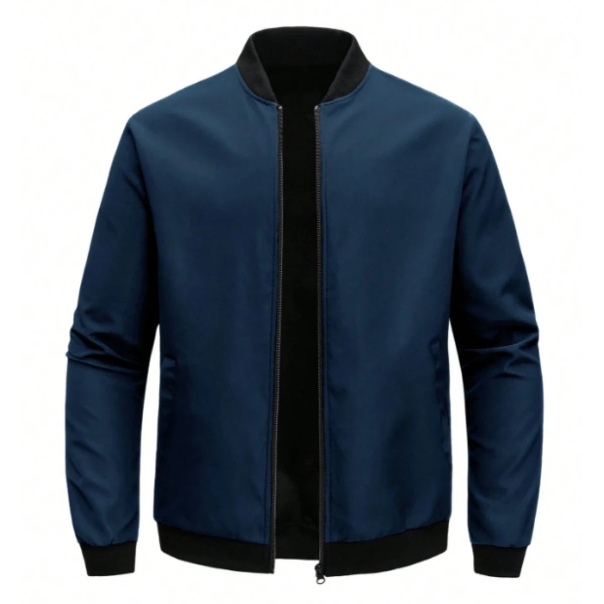 Jaqueta Bomber Slim Casual de Moda Sólida para Homens, Nova Chegada, Jaquetas de Baseball Masculinas