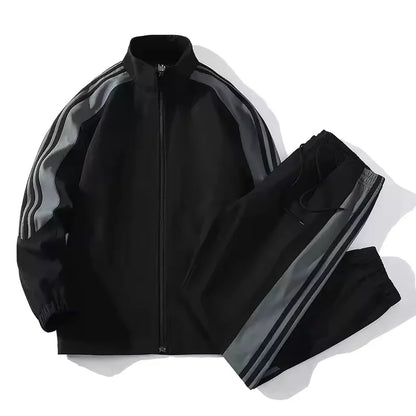 2026 Spring and Autumn New Outdoor Sports Jacket Set for Men's Casual Sports and Leisure High Quality Two piece Set