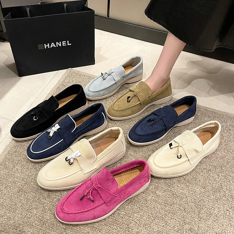 2025 primavera e outono novo tamanho grande sola macia sapatos femininos estilo britânico moda sapatos planos confortáveis sapatos casuais