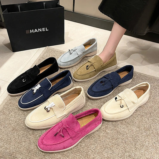 2025 primavera e outono novo tamanho grande sola macia sapatos femininos estilo britânico moda sapatos planos confortáveis sapatos casuais