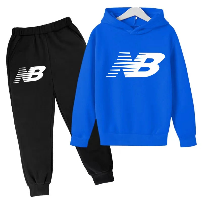 Última Coleção 2026 de Roupas Esportivas Infantis - Conjunto de Camiseta e Calça Comprida Confortável e Solto, Ideal para Meninos e Meninas de 3 a 13 Anos
