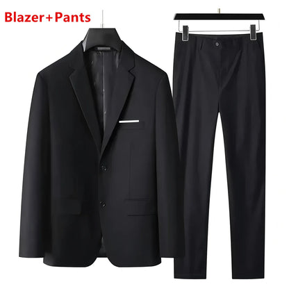 Terno (blazer + colete + calças) masculino elegante cavalheiro negócios estilo britânico cor sólida banquete anfitrião casual terno de casamento
