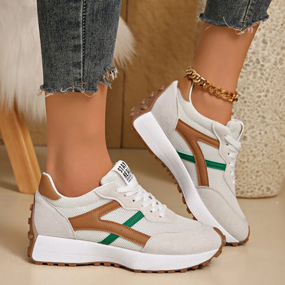 2026 New Women's Outdoor Casual Lace-up Non-slip Sports Shoes Spring and Summer Breathable Mesh Comfortable Running Sports Shoes