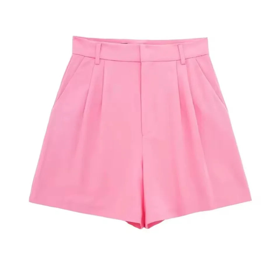 Conjunto Casual Feminino HH de 2 Peças, Top de Alça em V e Calças Slim de Cintura Alta, Roupas Casuais para Escritório e Uso Diário