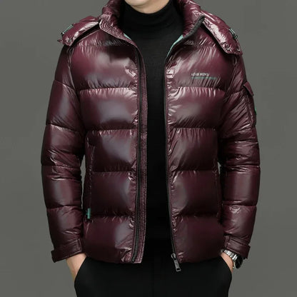 Jaqueta de inverno masculina parkas engrossar casaco quente dos homens com capuz moda nova streetwear à prova dwaterproof água para baixo algodão inverno puffer jaquetas