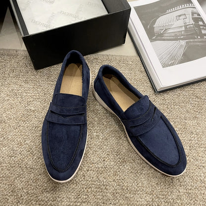 Mocassins deslizantes estilo britânico para mulheres, mulas respiráveis, sapatos baixos confortáveis, designer retrô, primavera de 2022