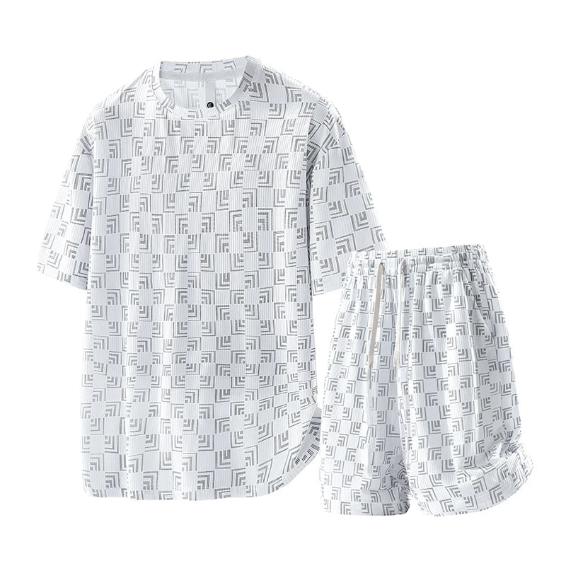 Plus size 8xl conjuntos de treino masculino verão moda casual secagem rápida camisetas shorts ternos masculino oversize 7xl 6xl roupas esportivas