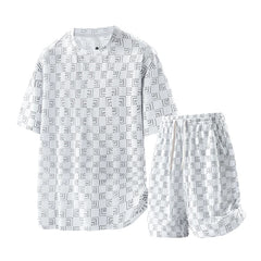 Plus size 8xl conjuntos de treino masculino verão moda casual secagem rápida camisetas shorts ternos masculino oversize 7xl 6xl roupas esportivas