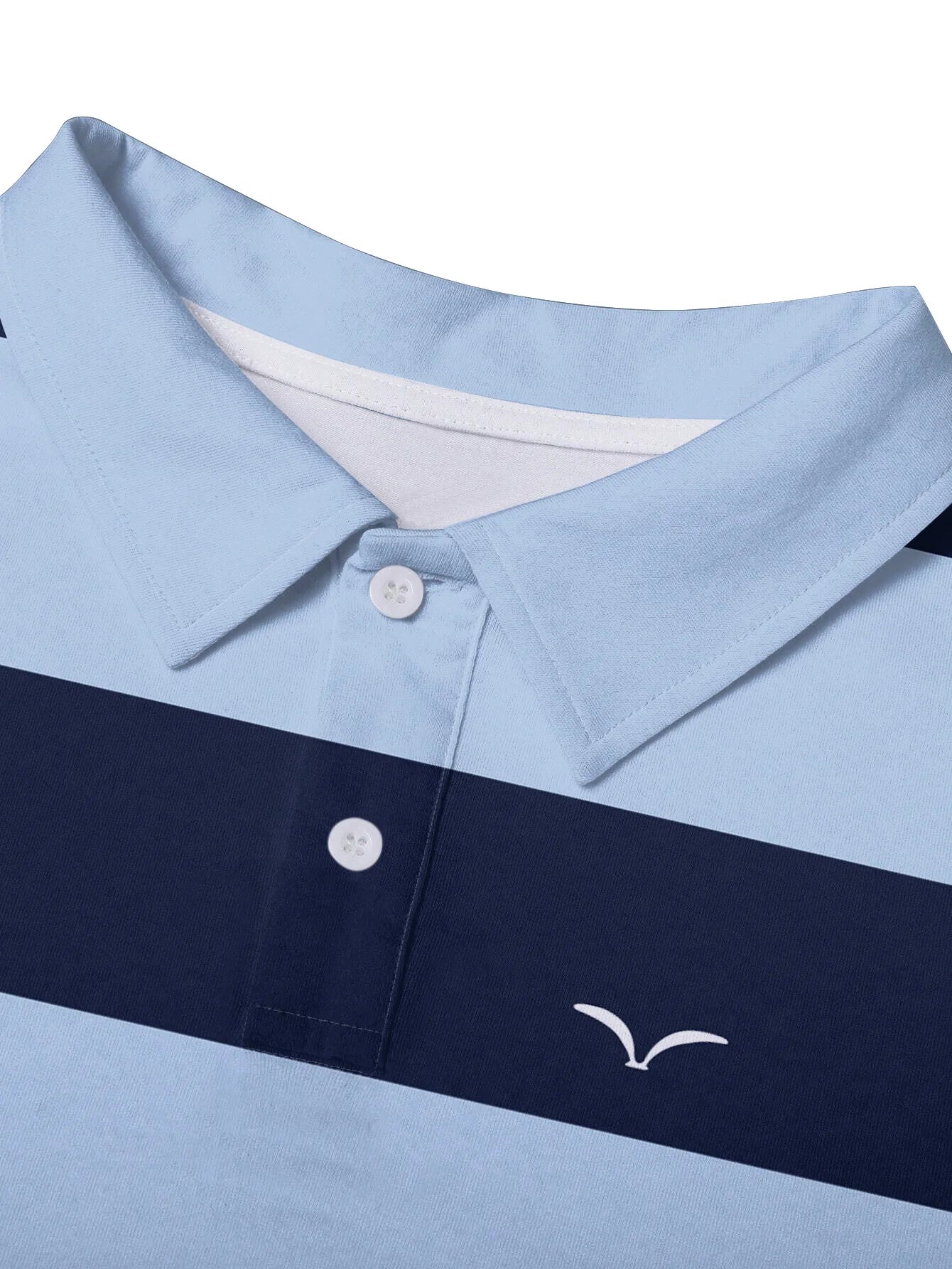 Men's Fashionable Summer Striped Casual Short Sleeved Shirt, Button Neck, Mixed Color Suitable for Golf or Casual Wear