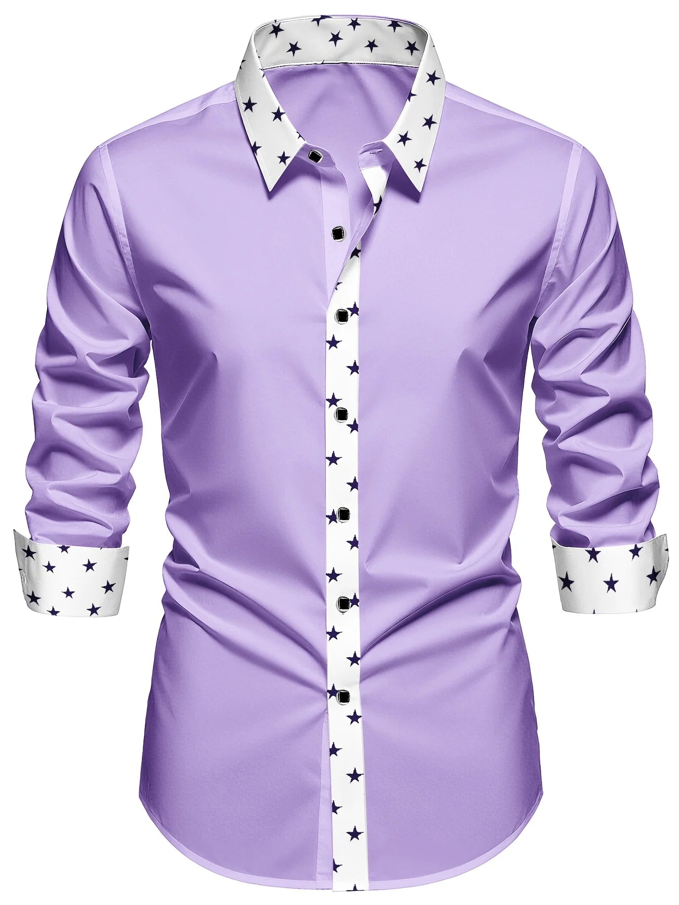 Fgkks camisa masculina chegada moda retalhos smoking festa manga longa inteligente quatro temporada casual elástico homem vestido de negócios camisas