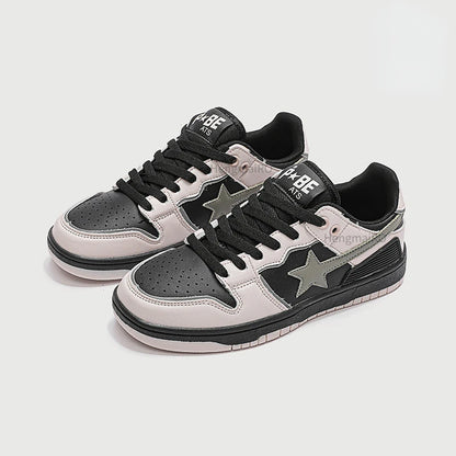 Women Shoes for Men Tennis Retro Star Y2K Punk Skateboard Shoes Fashion Male Sneakers Couple Outdoor Gym Casual Sports Shoes