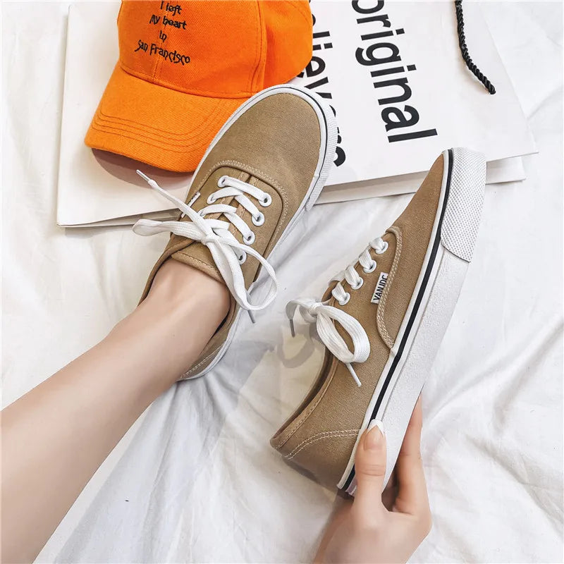 Sapatos de lona femininos clássicos marca sapatos de skate mulher moda tênis casuais mocassins senhoras de corte baixo sapatos femininos tênis