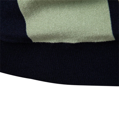 Camisa polo de malha listrada masculina da marca AIOPESON para tecido respirável de alta qualidade elegante casual camisas polo masculinas ﻿